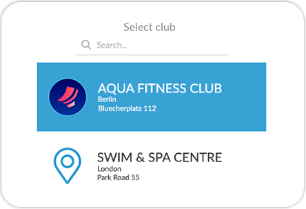 Swimming pool mobile app GYMMANAGER